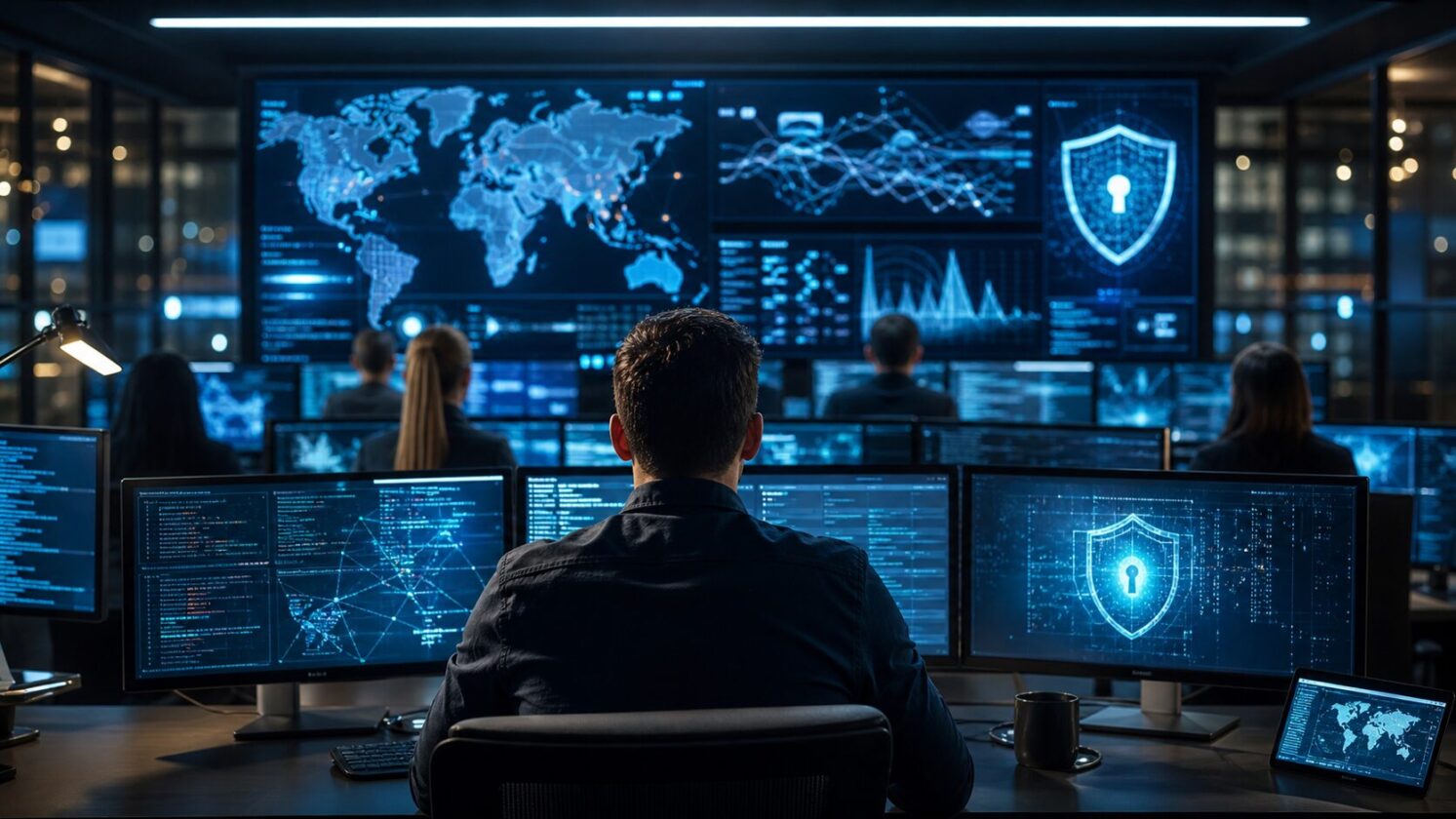 Imagem editorial para a matéria: OpenAI amplia Daybreak e apresenta GPT-5.6-Cyber para cibersegurança