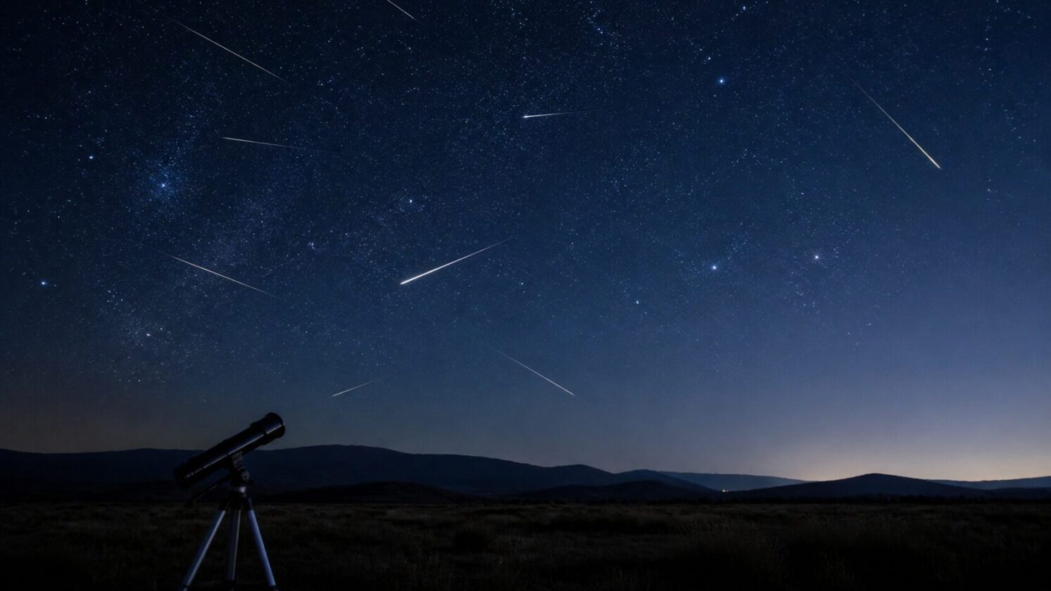Imagem editorial para a matéria: Perseidas devem atingir pico entre 12 e 13 de agosto, diz NASA