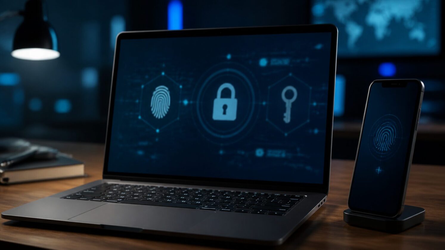 Imagem editorial para a matéria: Pesquisadores alertam para risco de exploração de passkeys sincronizadas do Google no Windows