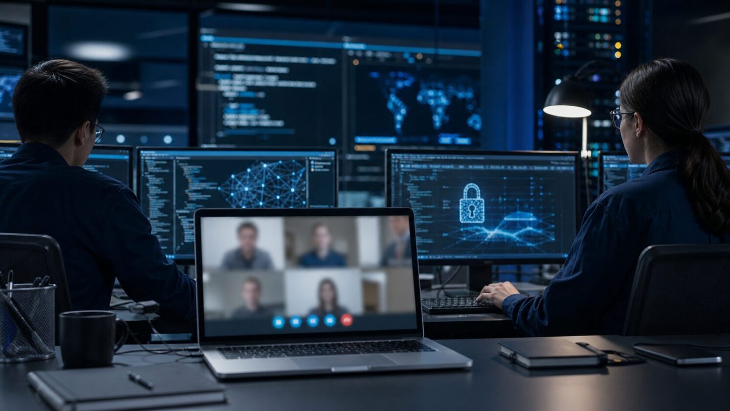 Imagem editorial para a matéria: Pesquisadores da A Security dizem ter encontrado falha no Zoom com ajuda de IA