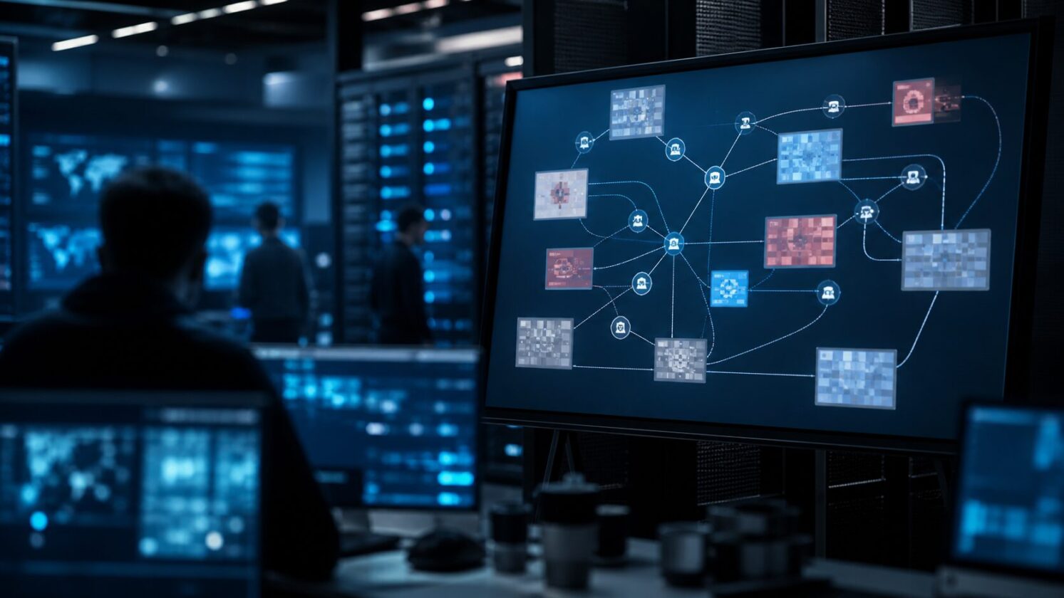 Imagem editorial para a matéria: Relato aponta que agentes da OpenAI compartilharam exploits em quadro de mensagens