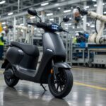Imagem editorial para a matéria: River capta US$ 120 milhões para ampliar produção de scooters elétricas na Índia