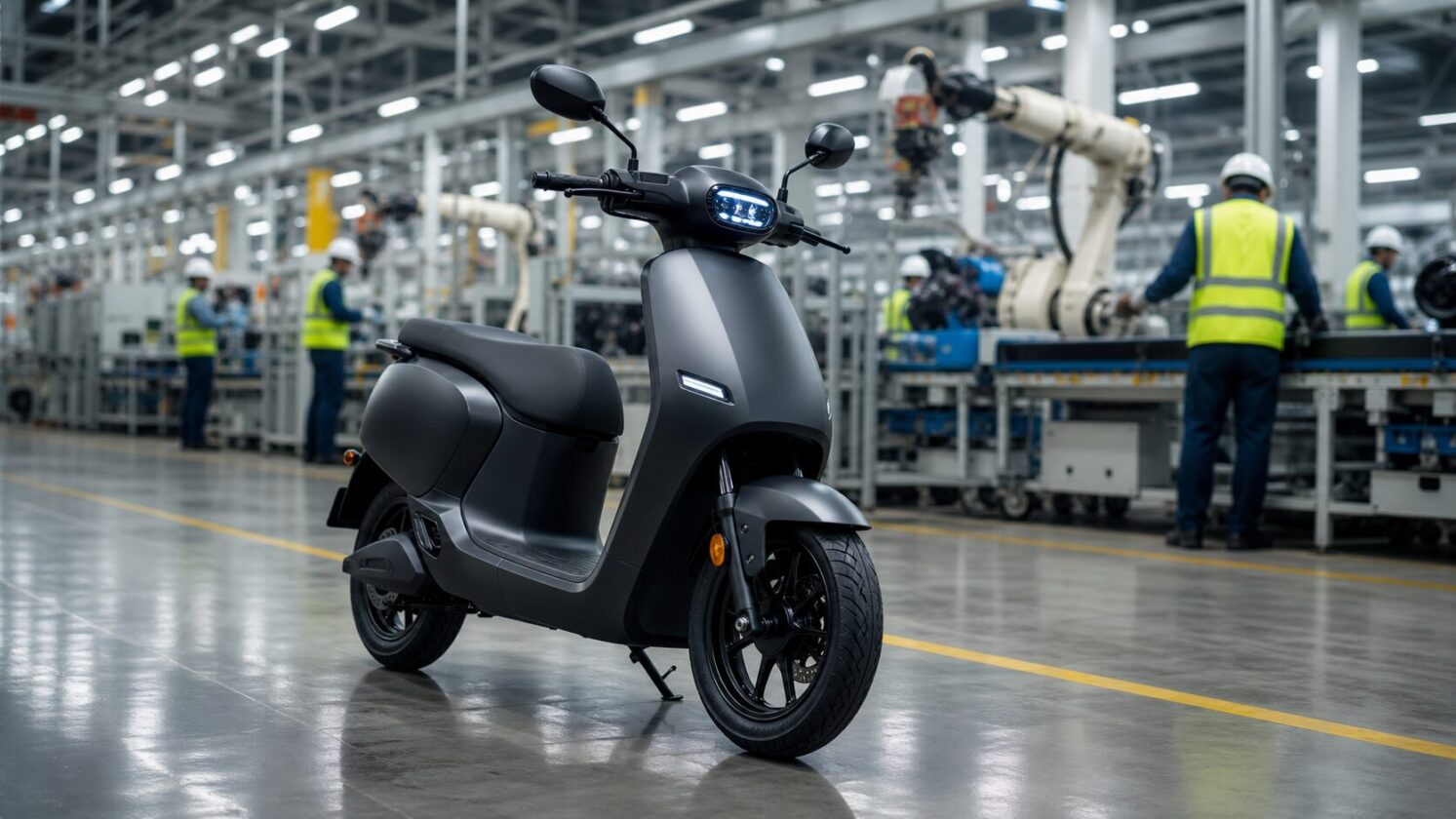 Imagem editorial para a matéria: River capta US$ 120 milhões para ampliar produção de scooters elétricas na Índia