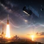 Imagem editorial para a matéria: Telescópio espacial Roman é lançado em missão para estudar energia escura e exoplanetas