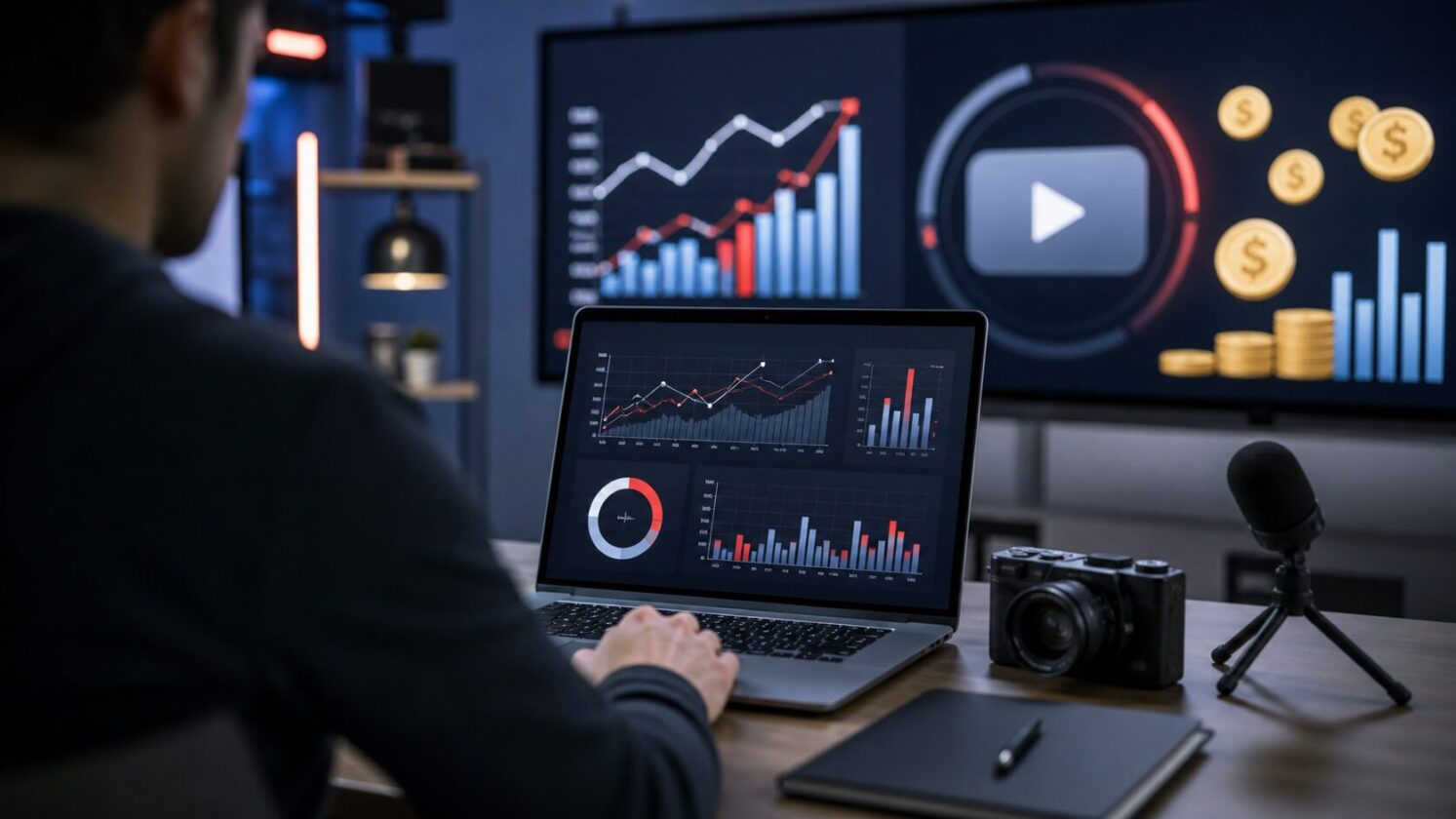 Imagem editorial para a matéria: YouTube endurece regras para monetização de criadores a partir de 2027