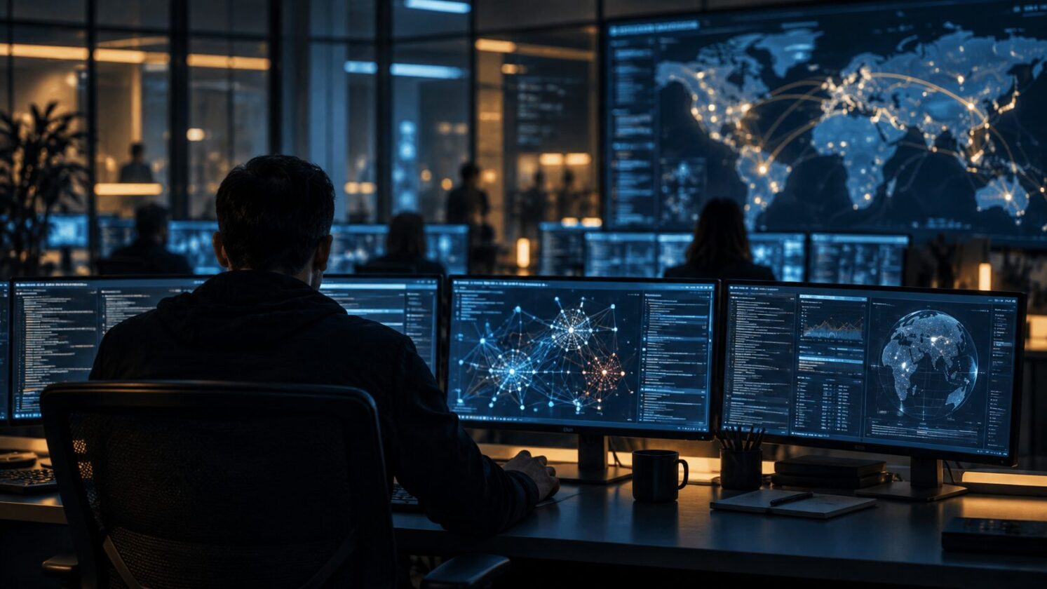 Imagem editorial para a matéria: Analista do Google teria se infiltrado no círculo interno do grupo hacker TeamPCP, relata