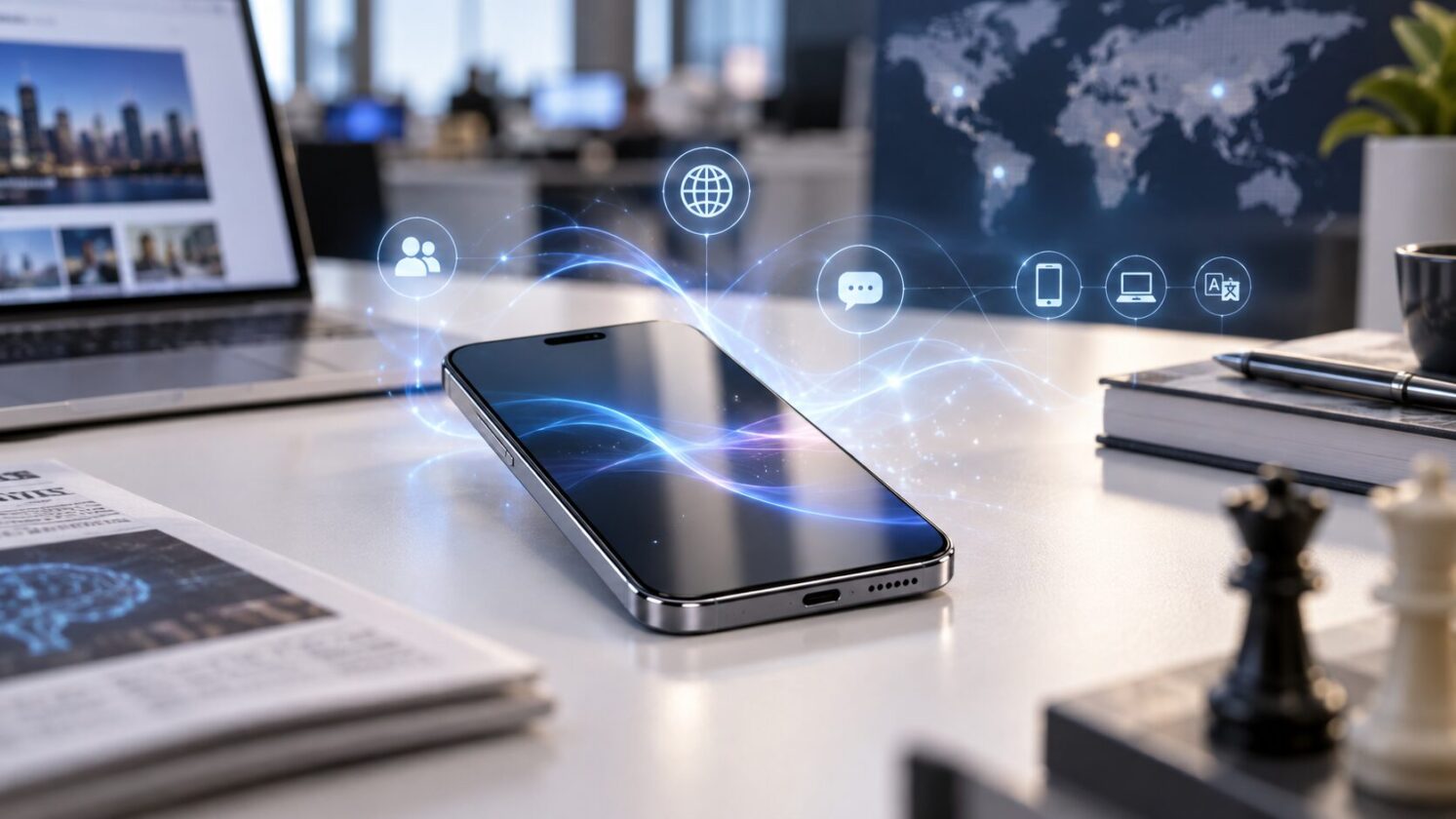 Imagem editorial para a matéria: Apple libera Siri AI na nova geração do Apple Intelligence