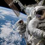 Imagem editorial para a matéria: Astronautas da ESA e da NASA concluem caminhada espacial na ISS