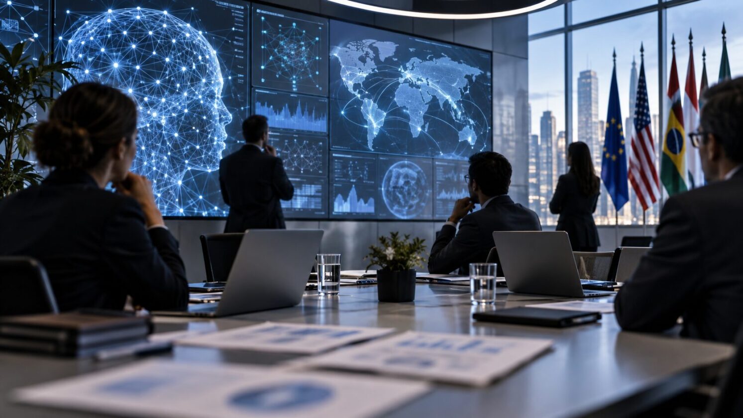 Imagem editorial para a matéria: CEO da Anthropic propõe frear o avanço da IA de fronteira e abrir modelos a avaliadores externos