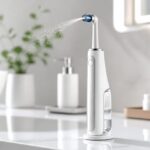 Imagem editorial para a matéria: Dyson apresenta escova de dentes CameraJet com câmera e jato de água integrado