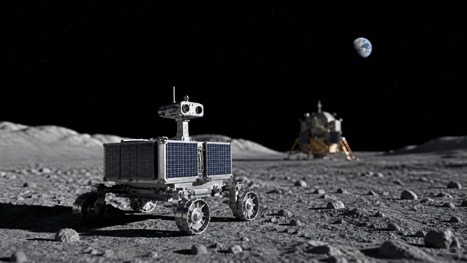 Imagem editorial para a matéria: ESA confirma implementação do MAGPIE, primeiro rover lunar europeu
