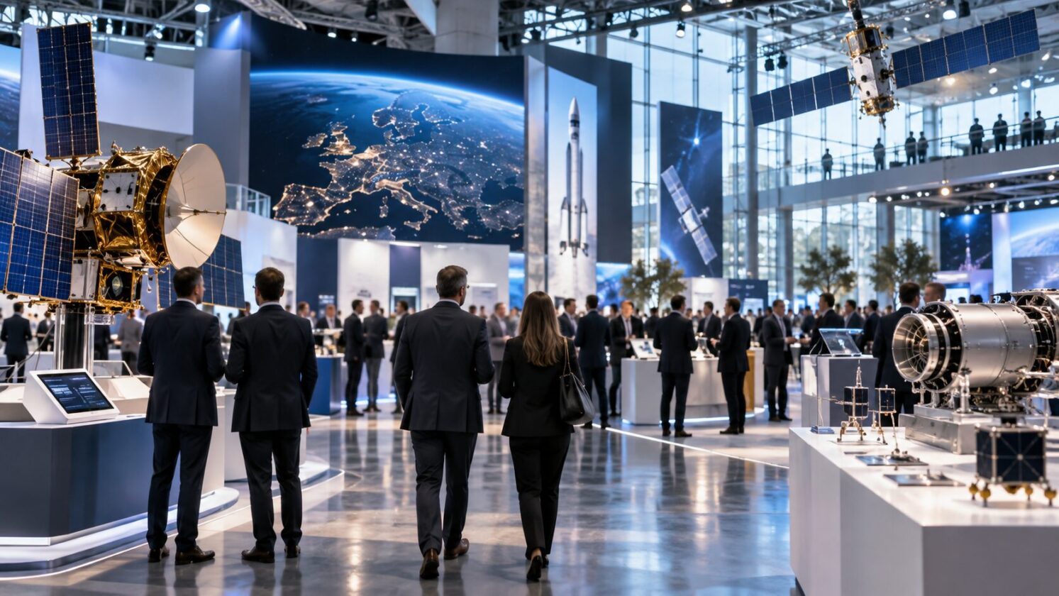 Imagem editorial para a matéria: ESA registra 3.100 visitantes no Industry Space Days 2026