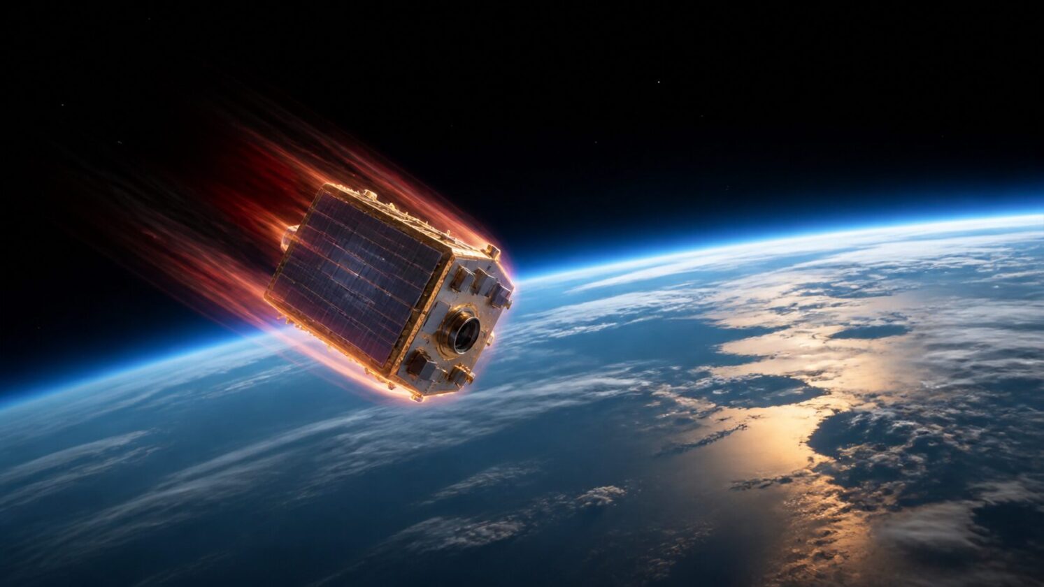 Imagem editorial para a matéria: ESA registra reentrada do satélite Tango na missão Cluster