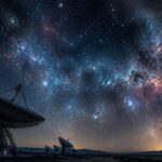 Imagem editorial para a matéria: Estudo relata queda na formação de estrelas apesar de hidrogênio abundante no universo