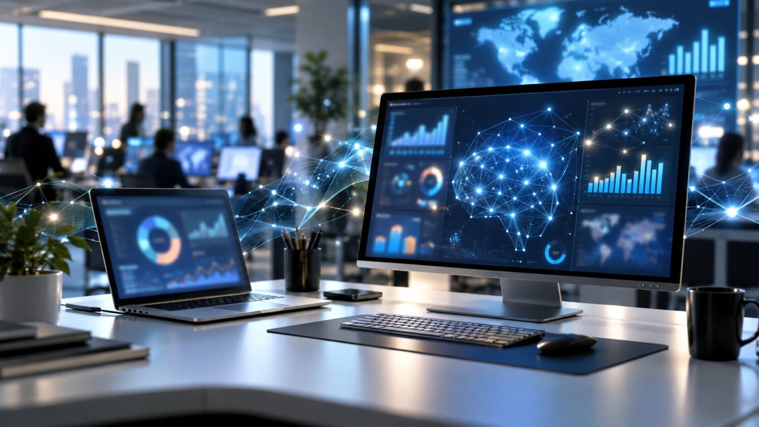 Imagem editorial para a matéria: Google amplia AI Brief para sete idiomas e adiciona relatório ao AI Max