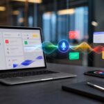 Imagem editorial para a matéria: Google anuncia recursos de voz com IA para Gmail, Docs e Keep