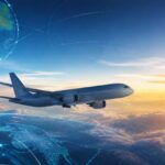 Imagem editorial para a matéria: Google e Cathay Pacific testam IA para reduzir contrails em voos ultralongos