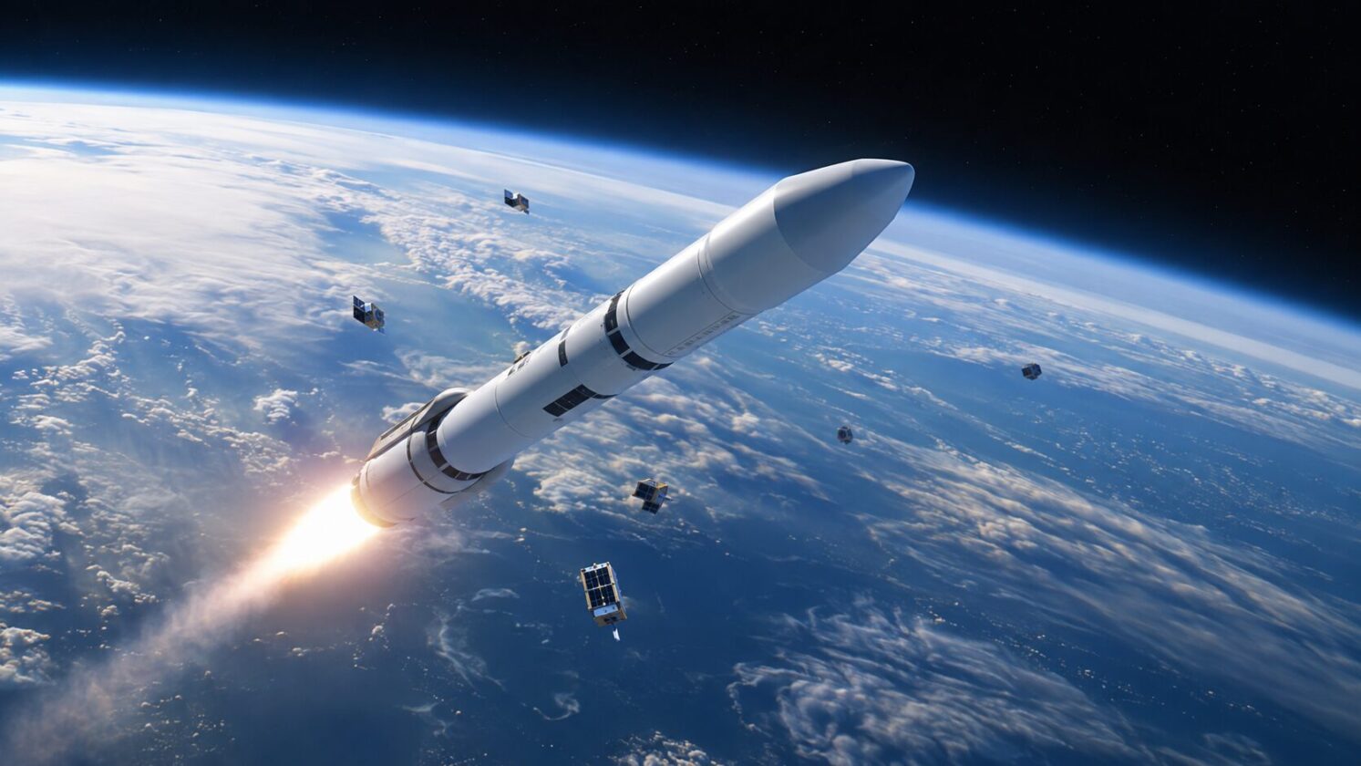 Imagem editorial para a matéria: Isar Aerospace diz que foguete Spectrum alcançou órbita no segundo voo