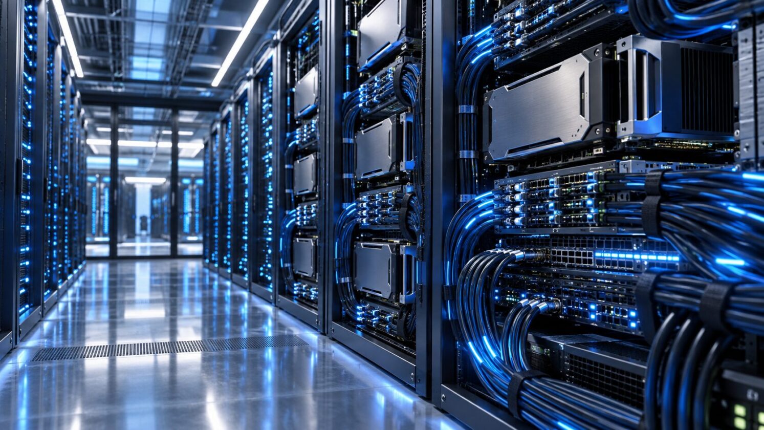 Imagem editorial para a matéria: levanta US$ 205 milhões para disputar infraestrutura de IA com a Nvidia