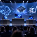 Imagem editorial para a matéria: marca evento de Windows e Surface para 7 de outubro com Satya Nadella e Jensen Huang