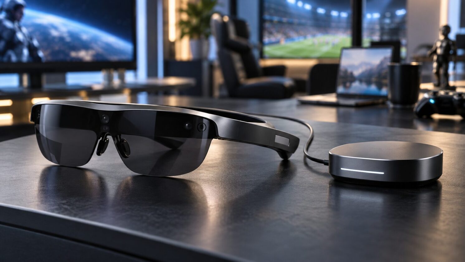 Imagem editorial para a matéria: Meta apresenta óculos de realidade virtual de cerca de 100 gramas
