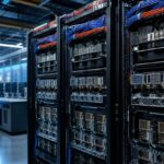 Imagem editorial para a matéria: Meta mostra laboratório de infraestrutura para hardware de IA