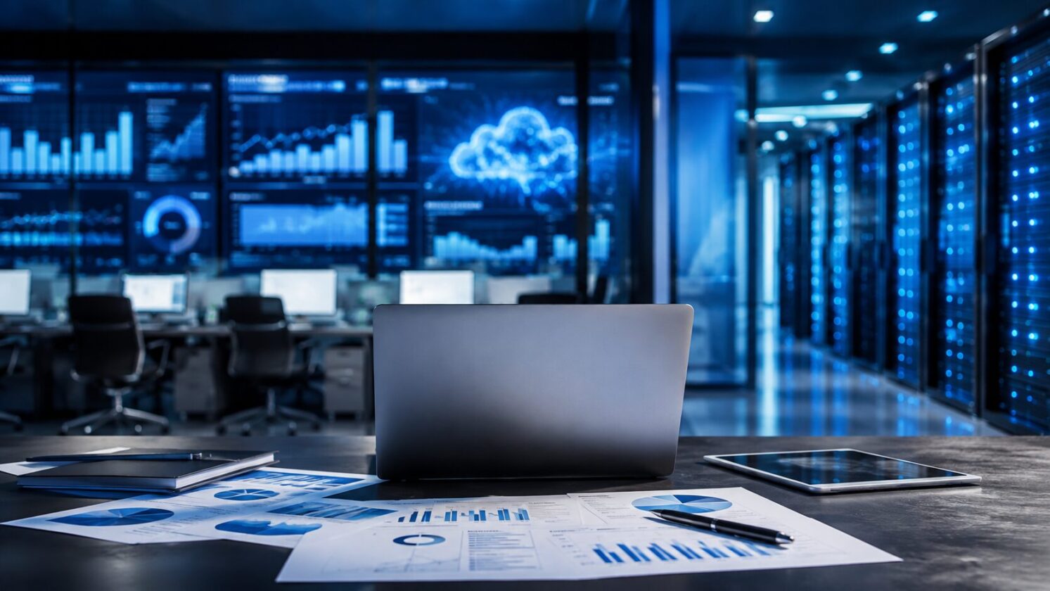 Imagem editorial para a matéria: muda relatório financeiro e passa a divulgar receita trimestral do Azure