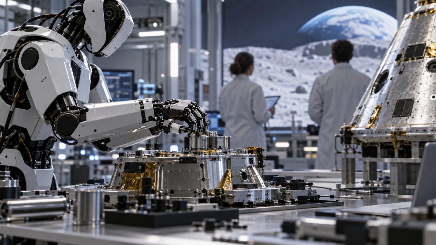 Imagem editorial para a matéria: NASA detalha equipe de robótica dexterous do Johnson Space Center