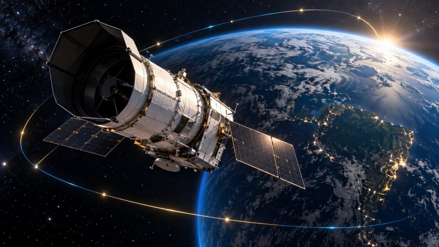 Imagem editorial para a matéria: NASA diz que economia de combustível pode mais que dobrar vida útil do telescópio Roman