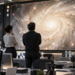 Imagem editorial para a matéria: NASA explica a cor média do Universo em imagem astronômica do dia
