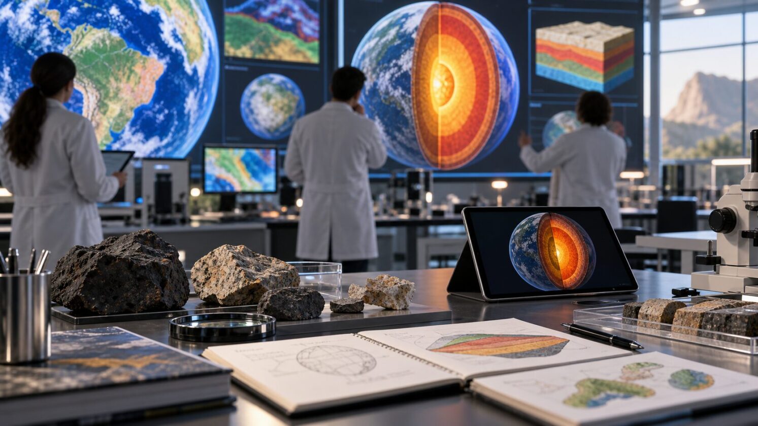 Imagem editorial para a matéria: NASA Science publica relatório CORE 2.0 sobre pesquisa da superfície e do interior da Terra