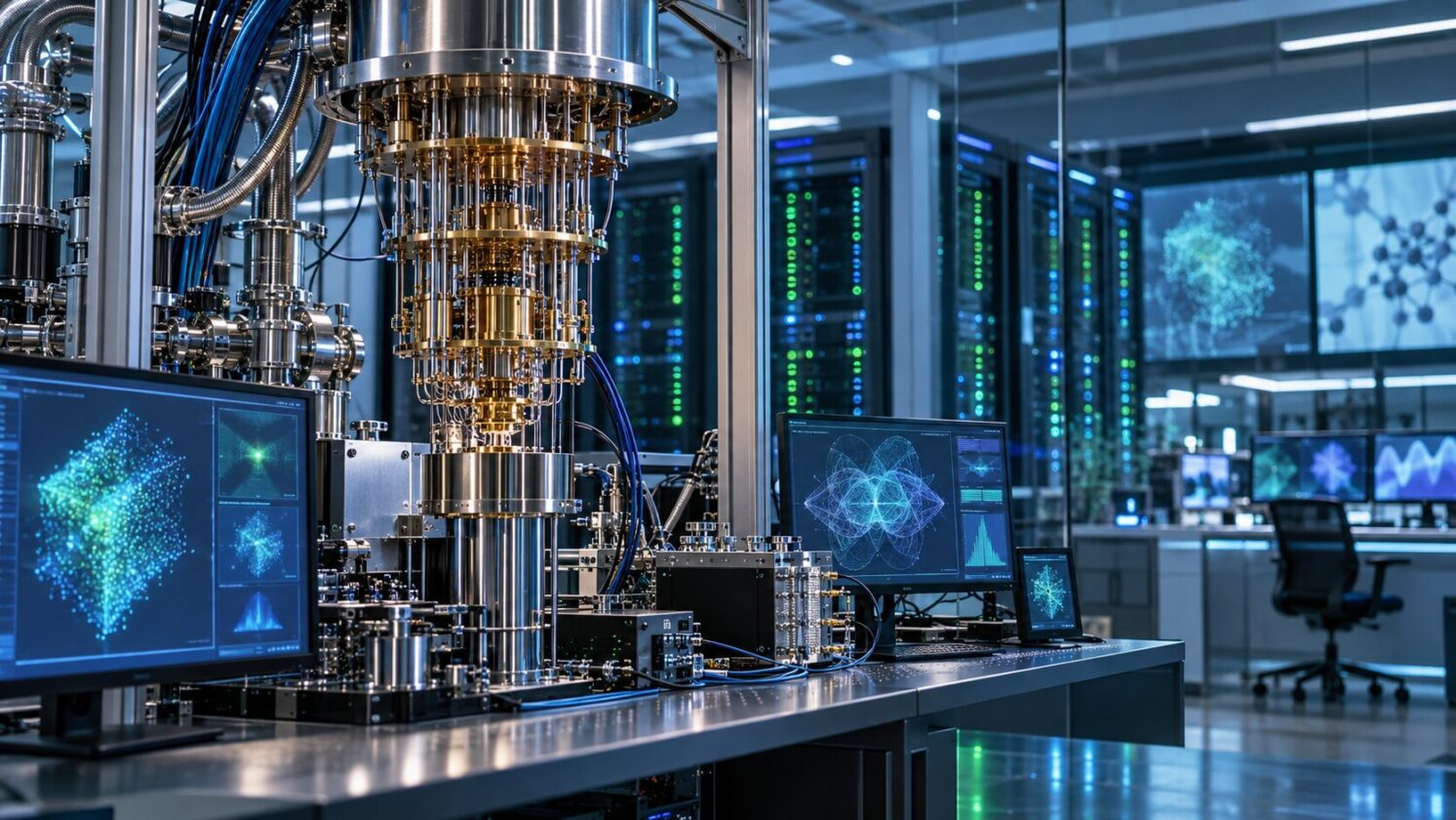 Imagem editorial para a matéria: NVIDIA amplia CUDA-Q com camada para computação quântica tolerante a falhas