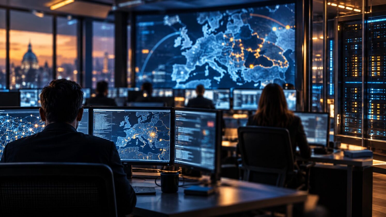 Imagem editorial para a matéria: OpenAI amplia acesso da Ucrânia a programa de cibersegurança