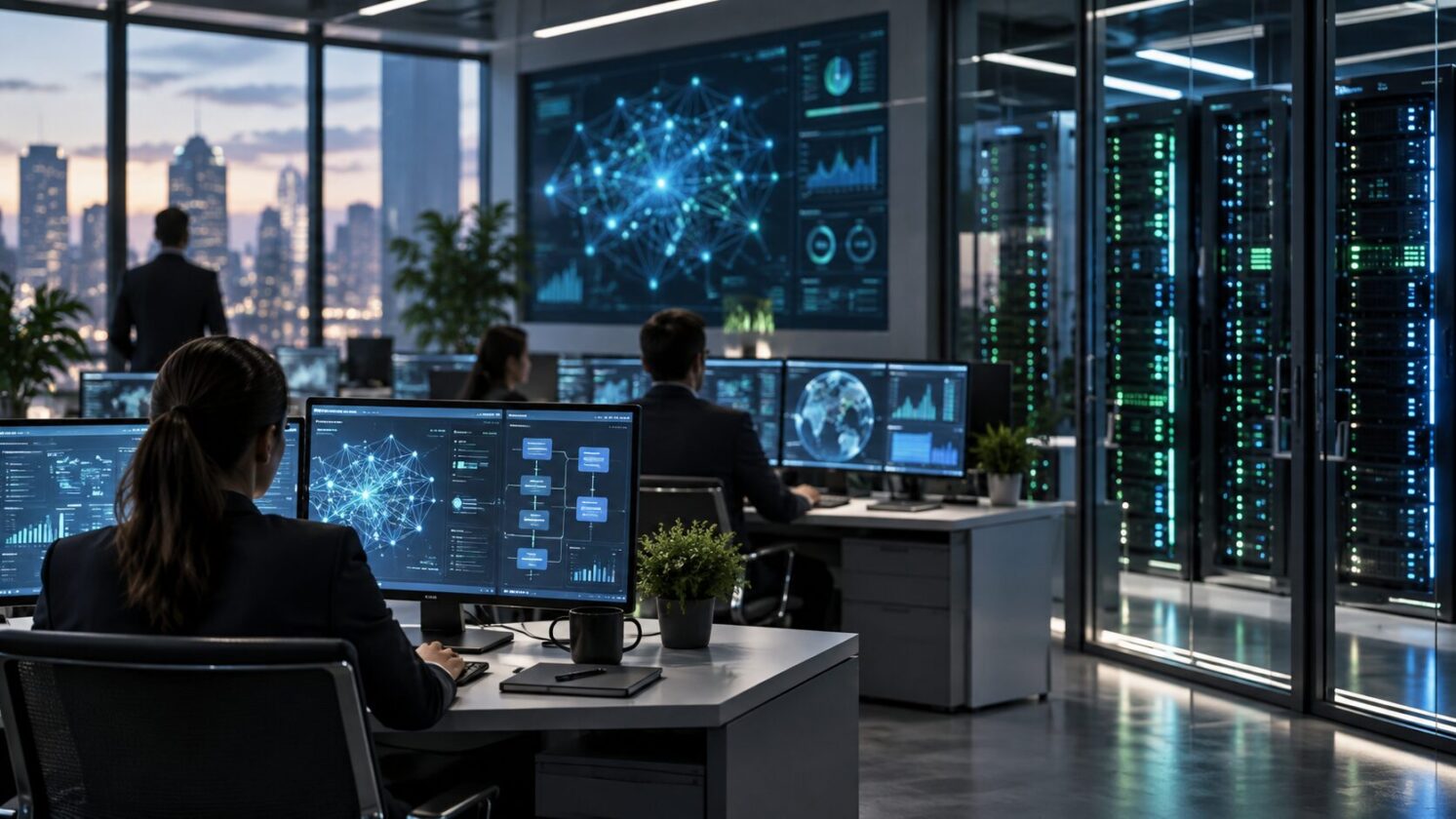 Imagem editorial para a matéria: Salesforce lança Koa, modelo de raciocínio para CRM baseado no NVIDIA Nemotron 3 Super