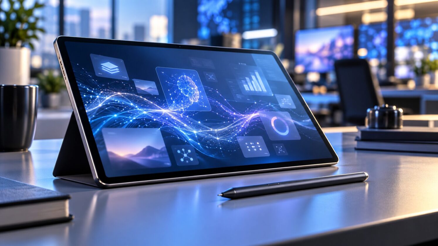 Imagem editorial para a matéria: Samsung apresenta série Galaxy Tab S12 com recursos de Galaxy AI
