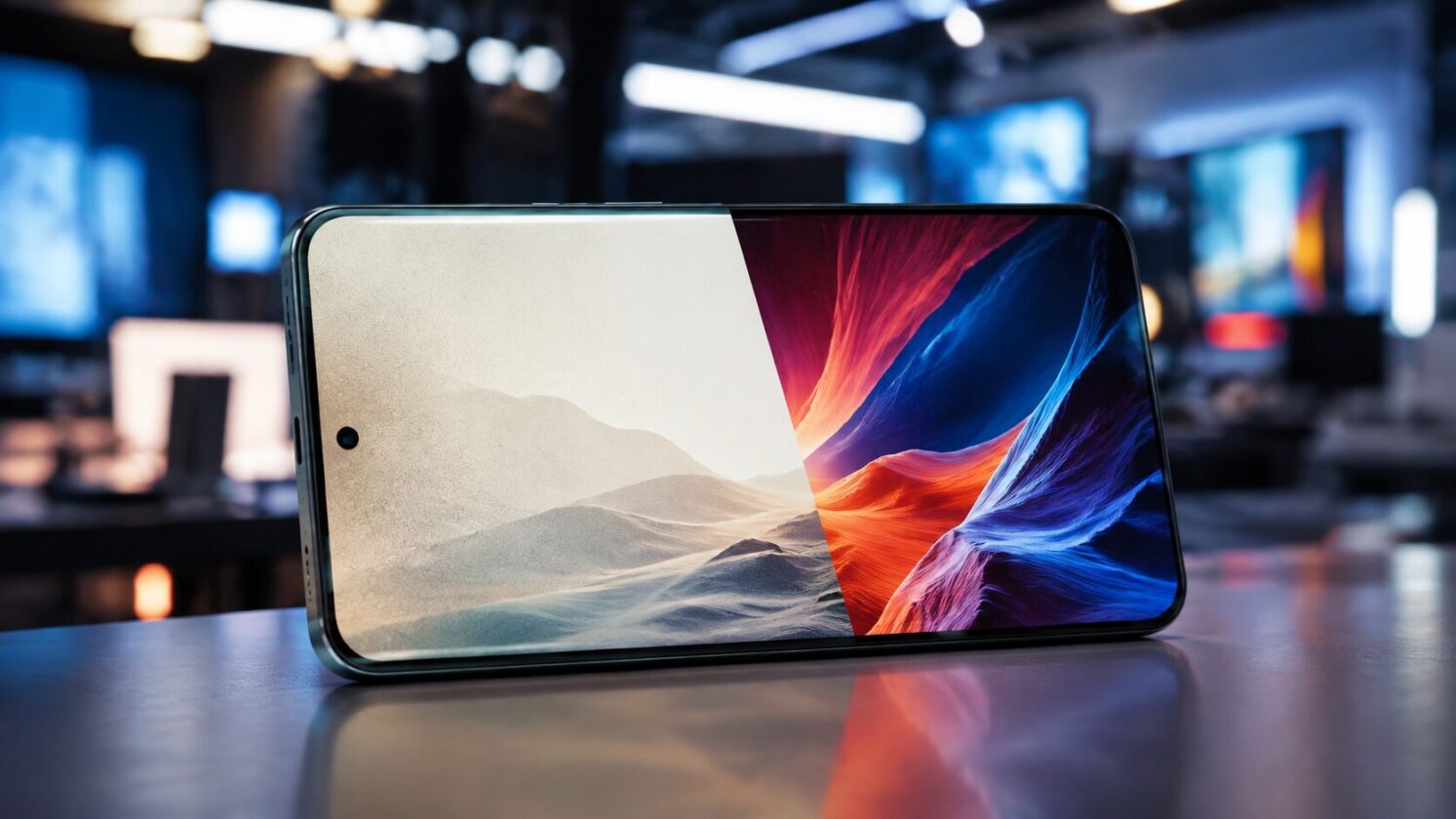 Imagem editorial para a matéria: TCL P80 Ultra combina tela NXTPAPER com OLED em novo celular
