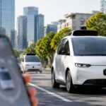 Imagem editorial para a matéria: Tesla começa a oferecer corridas do Cybercab pelo app Robotaxi em Austin