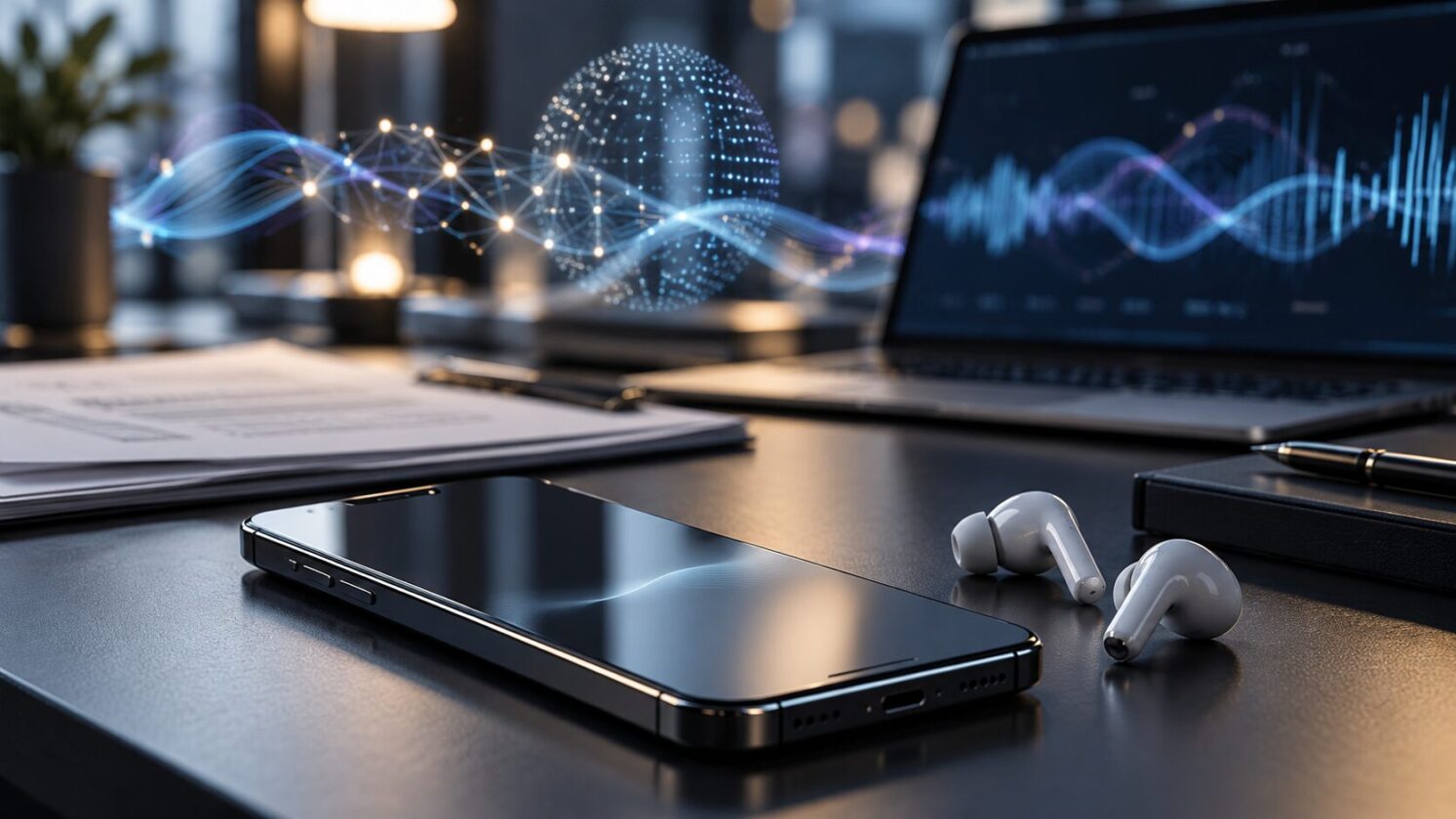 Imagem editorial para a matéria: Apple fecha acordo para contratar equipe e licenciar tecnologia da startup de podcasts personalizados Huxe