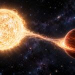 Imagem editorial para a matéria: Astrônomos descrevem estrela que retira material de anã marrom a 300 anos-luz da Terra