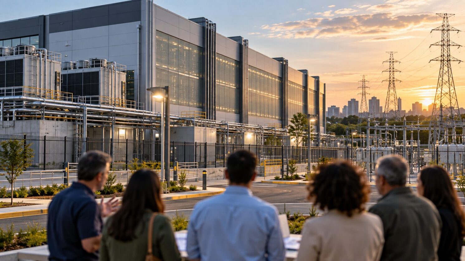 Imagem editorial para a matéria: AWS diz que deixou de usar NDAs em projetos de data centers