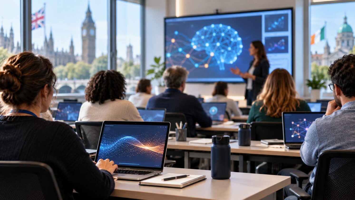 Imagem editorial para a matéria: Google amplia treinamento de IA para educadores no Reino Unido e na Irlanda