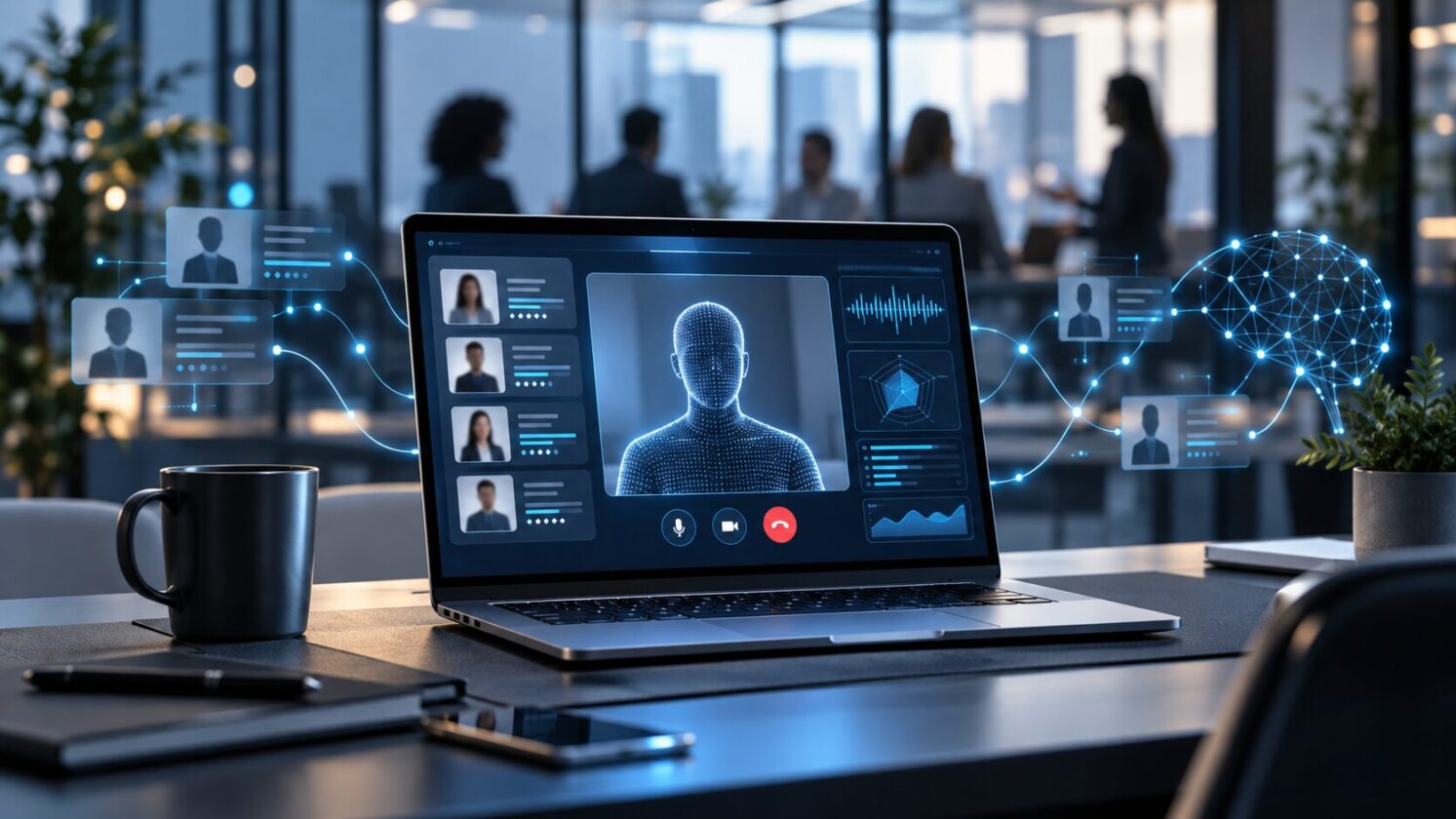 Imagem editorial para a matéria: HackerRank usa entrevistador de IA e já teria conduzido mais de 500 mil entrevistas