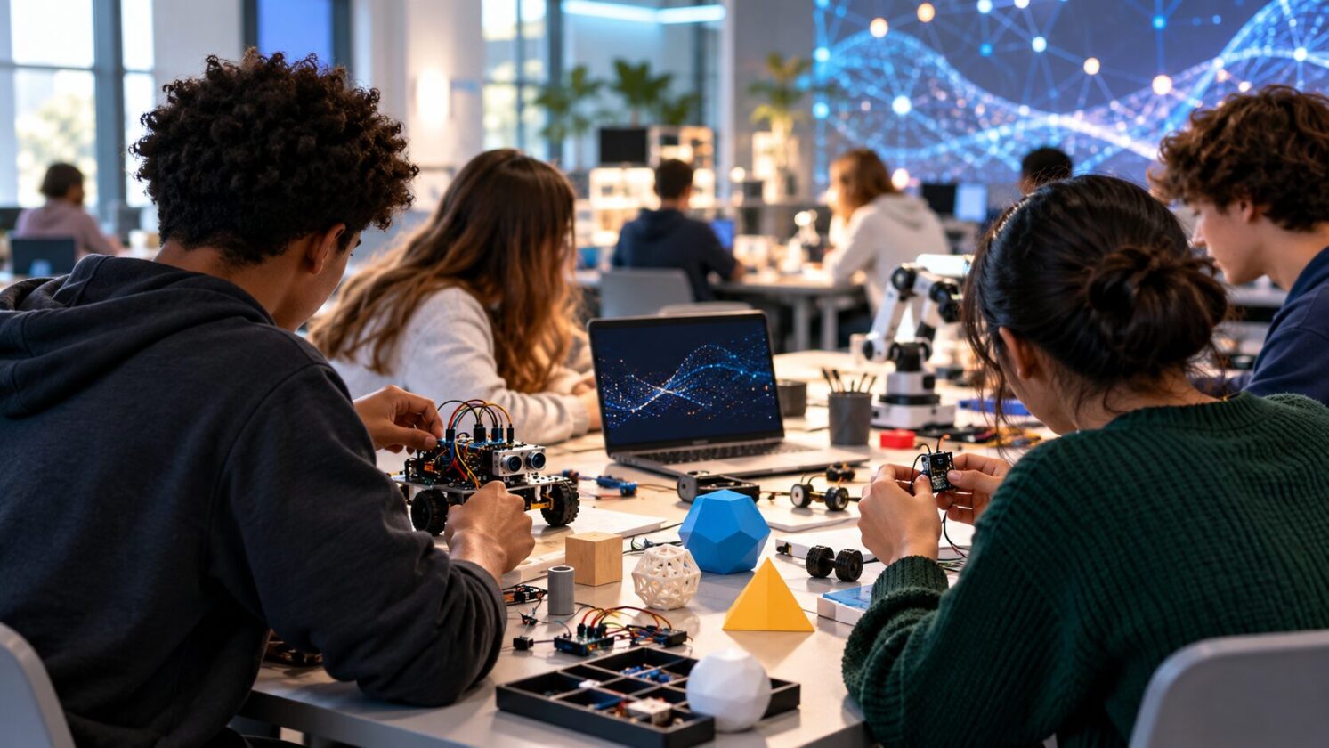 Imagem editorial para a matéria: MIT anuncia iniciativa MIT for America para fortalecer educação STEM nos Estados Unidos