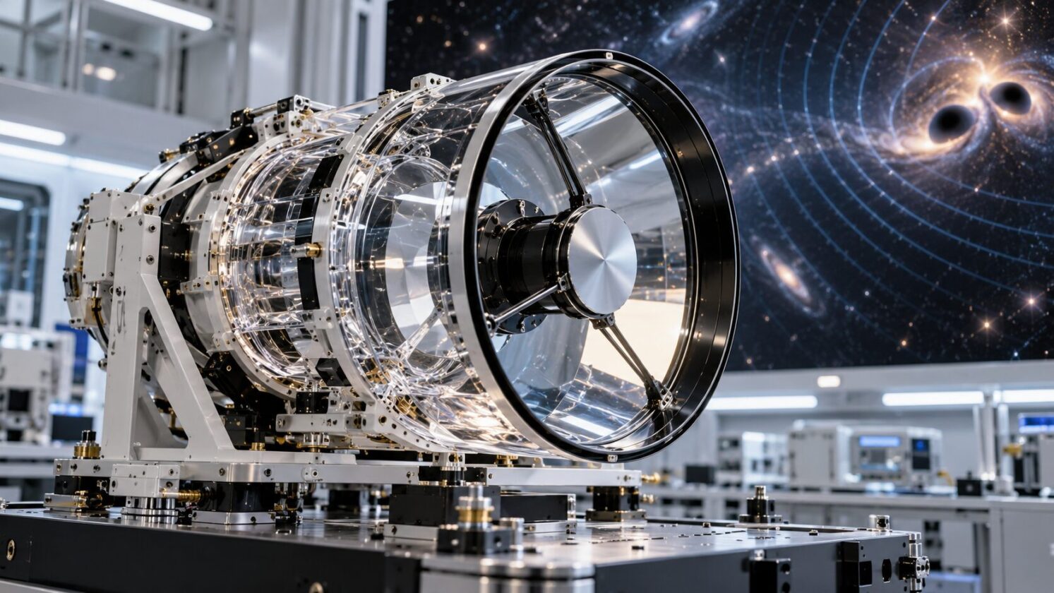 Imagem editorial para a matéria: NASA avança contribuição para a missão LISA com telescópio de testes