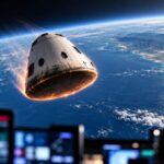 Imagem editorial para a matéria: NASA confirma transmissão ao vivo do retorno da missão SpaceX Crew-12