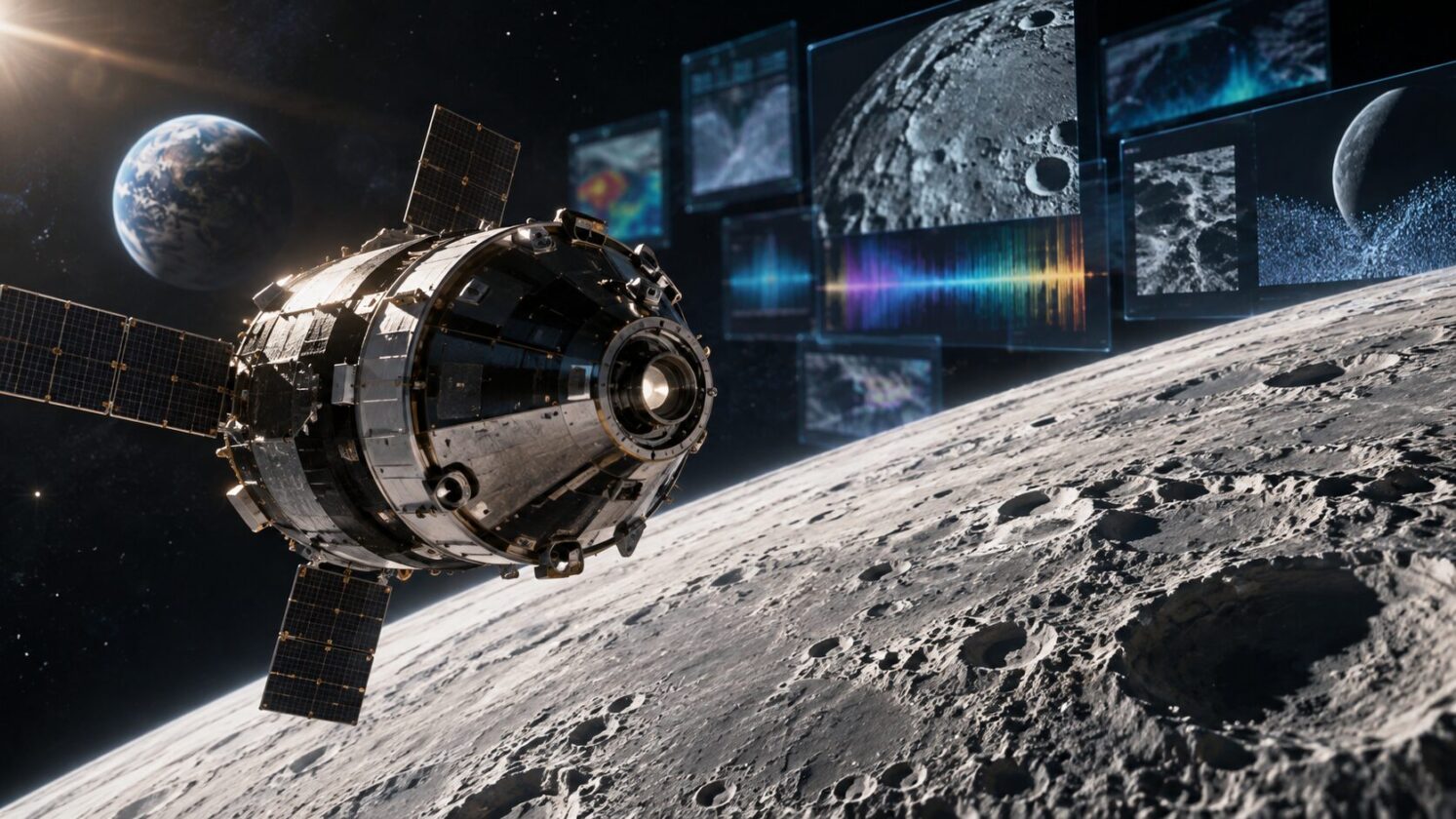 Imagem editorial para a matéria: NASA libera mais de 800 GB de dados da missão Artemis II