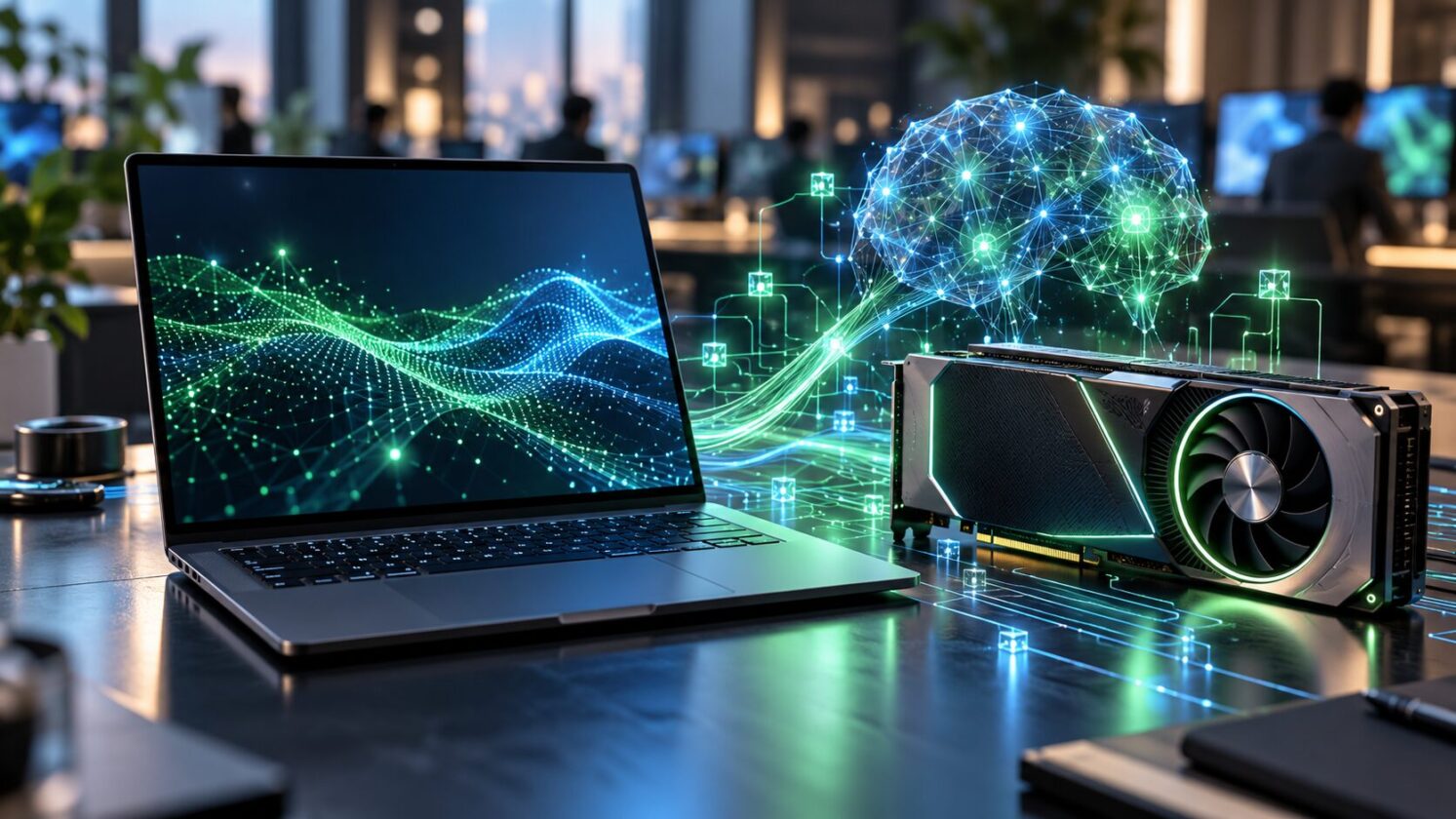 Imagem editorial para a matéria: NVIDIA e Microsoft anunciam PCs Windows com RTX Spark para agentes de IA locais