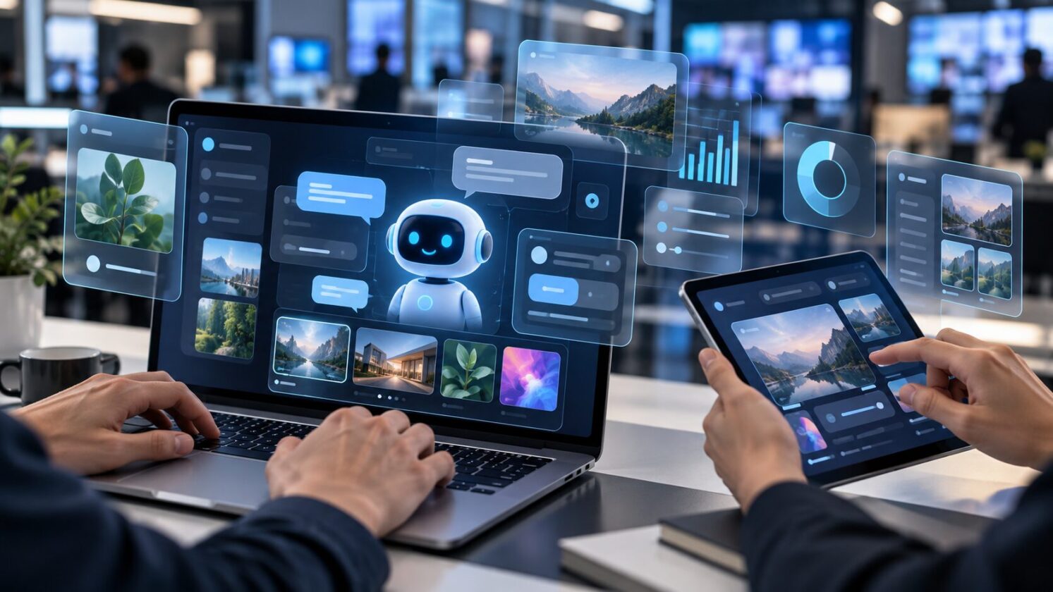 Imagem editorial para a matéria: OpenAI prepara interface mais visual e interativa para o ChatGPT