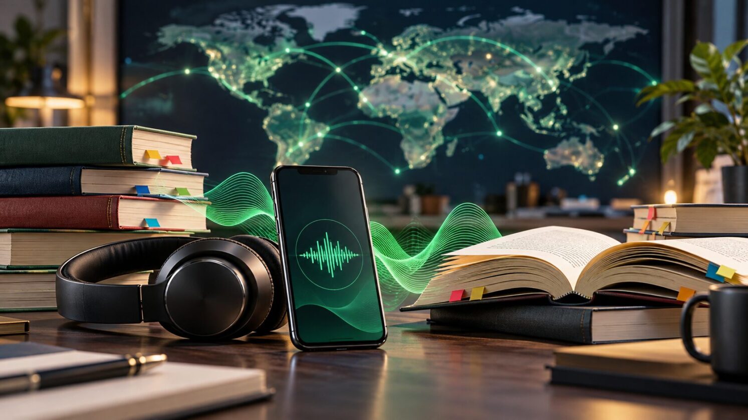 Imagem editorial para a matéria: Spotify anuncia expansão de audiobooks para mais de 180 mercados até o fim de 2026